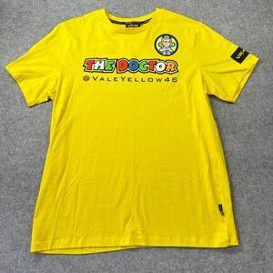 VR46 Yellow Racing T-Shirt‎ Mens XXL Bike Racing Italy